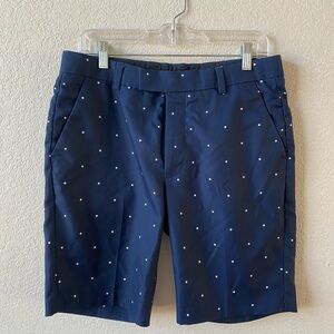 Navy Blue Polka Dot Men's Shorts